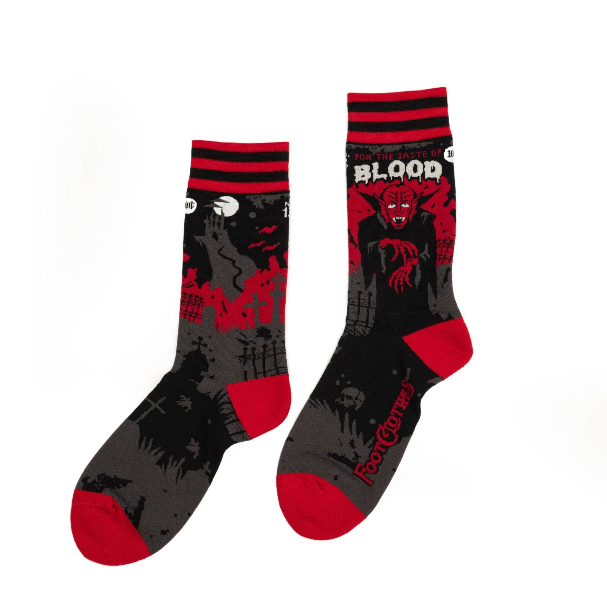 Dracula's Bloodlust Crew Socks - Angel's House of Design Co.
