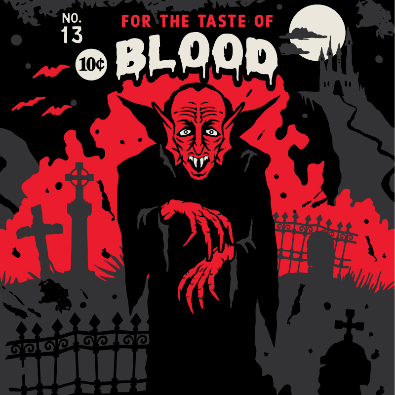 Dracula's Bloodlust Crew Socks - Angel's House of Design Co.