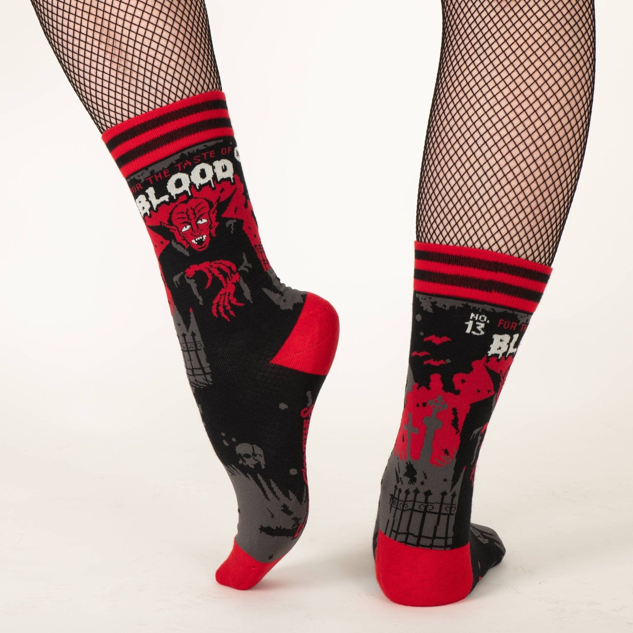Dracula's Bloodlust Crew Socks - Angel's House of Design Co.