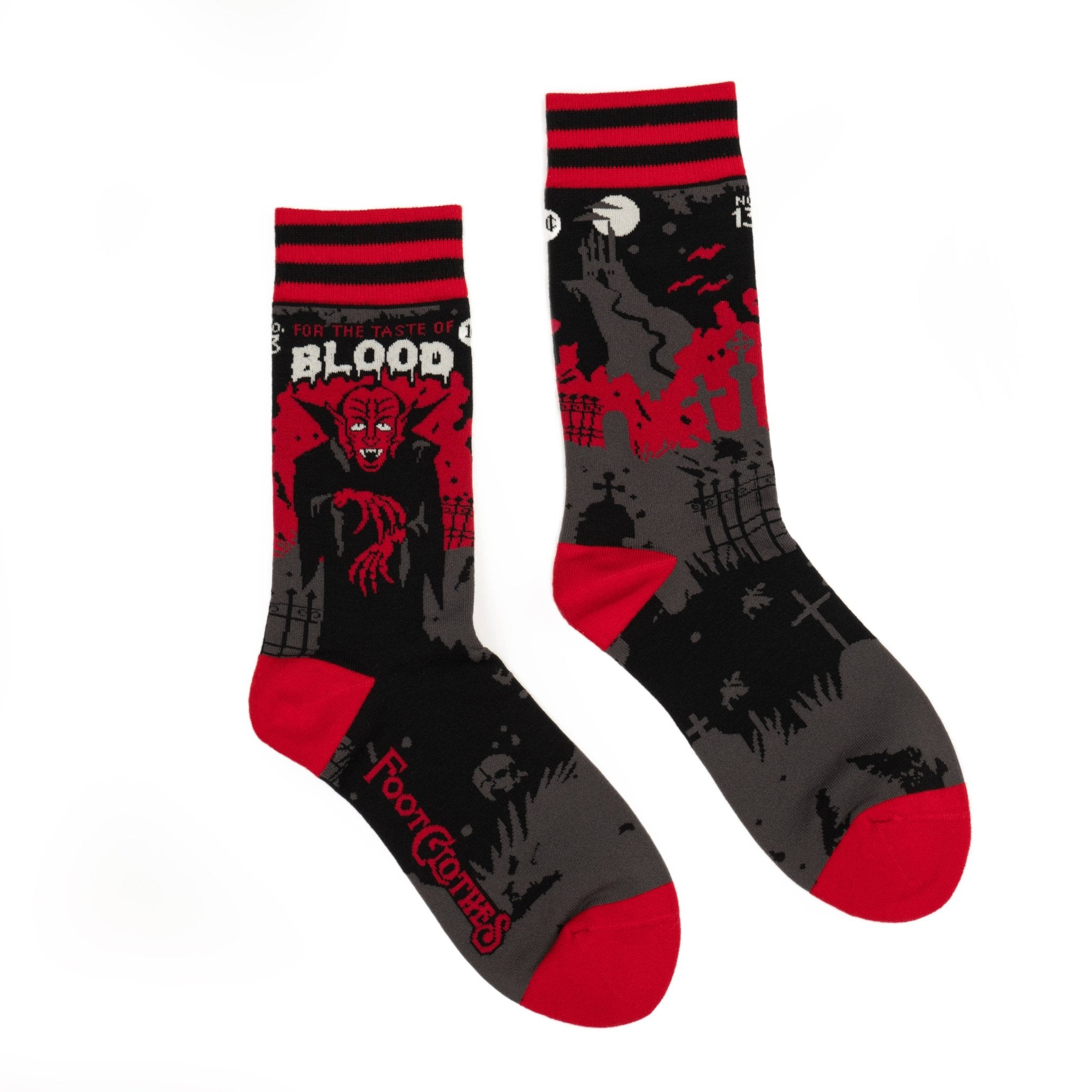 Dracula's Bloodlust Crew Socks - Angel's House of Design Co.