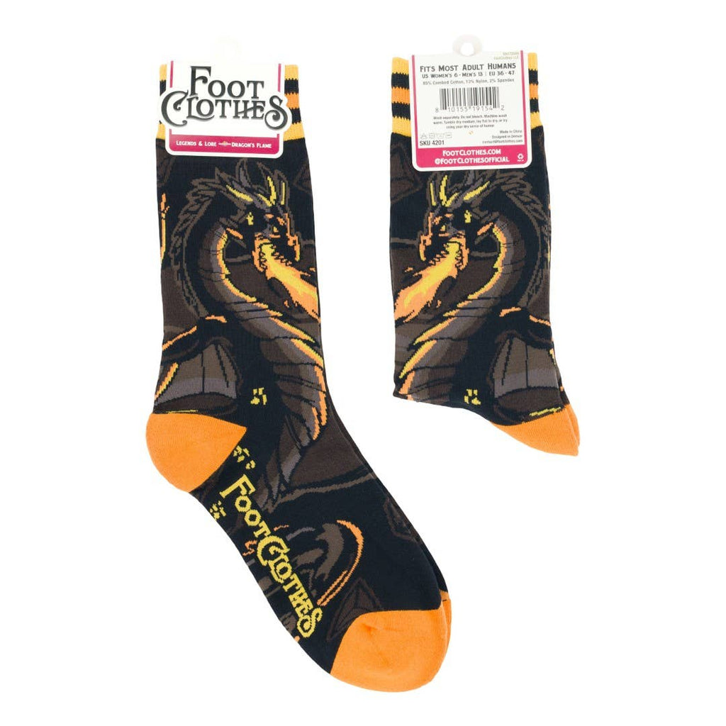 Dragon's Flame Crew Socks - Angel's House of Design Co.