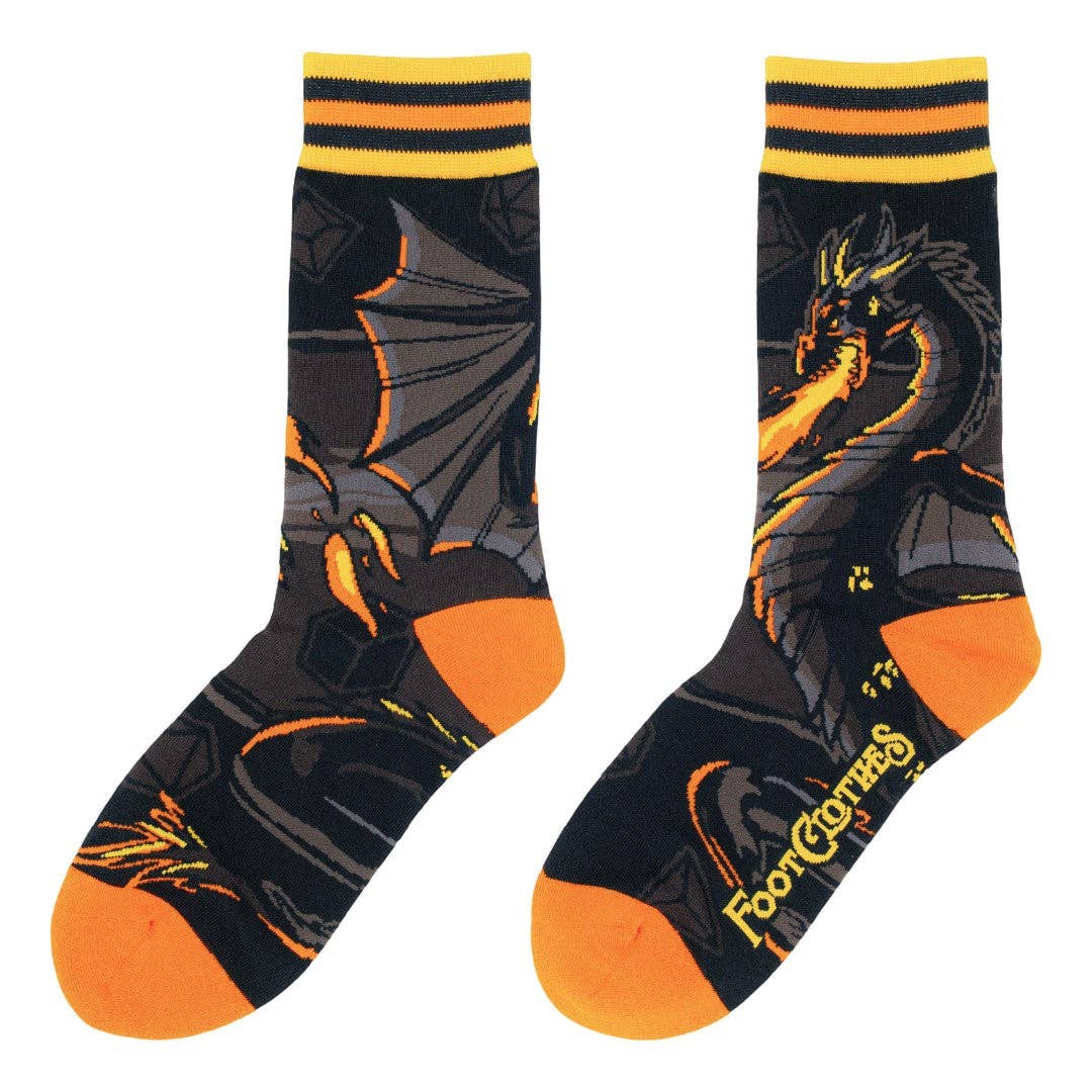 Dragon's Flame Crew Socks - Angel's House of Design Co.