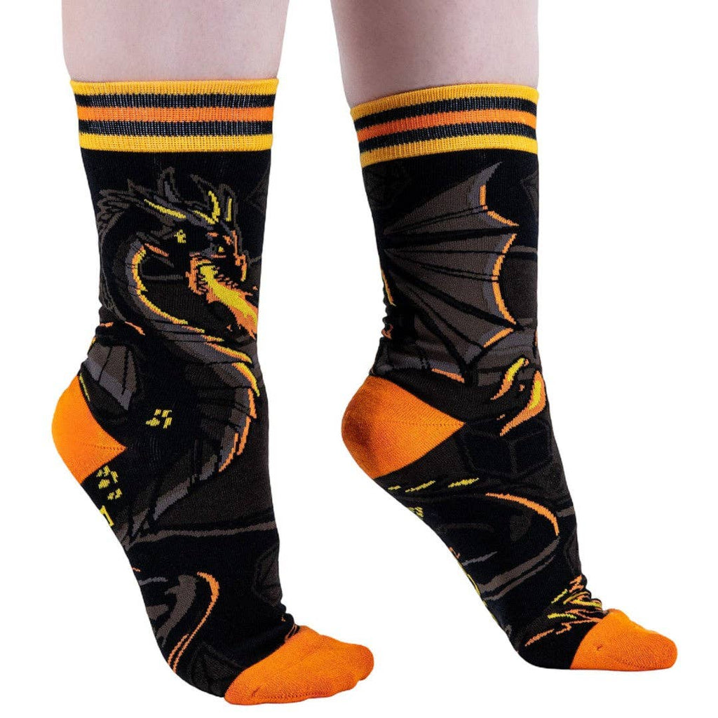Dragon's Flame Crew Socks - Angel's House of Design Co.