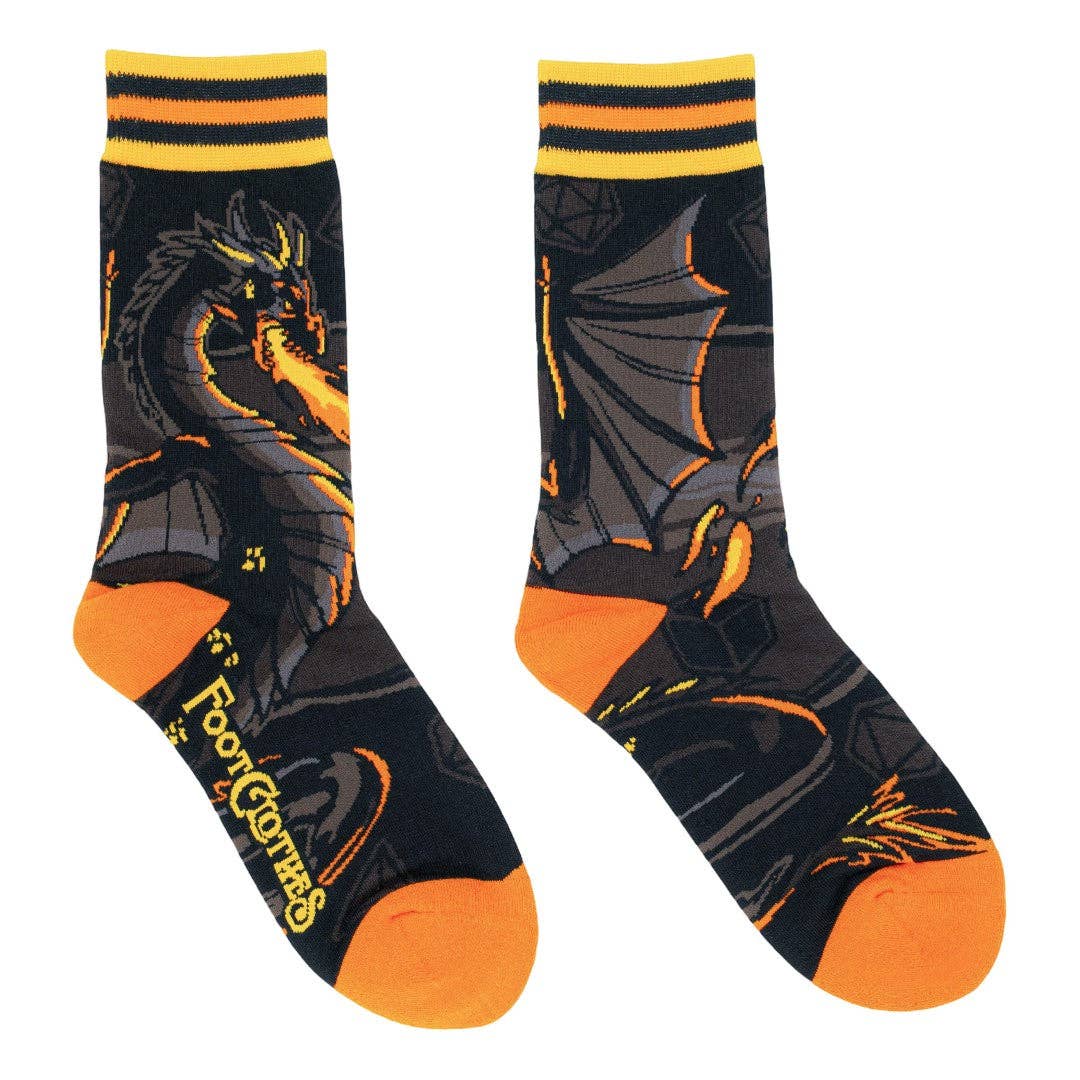 Dragon's Flame Crew Socks - Angel's House of Design Co.