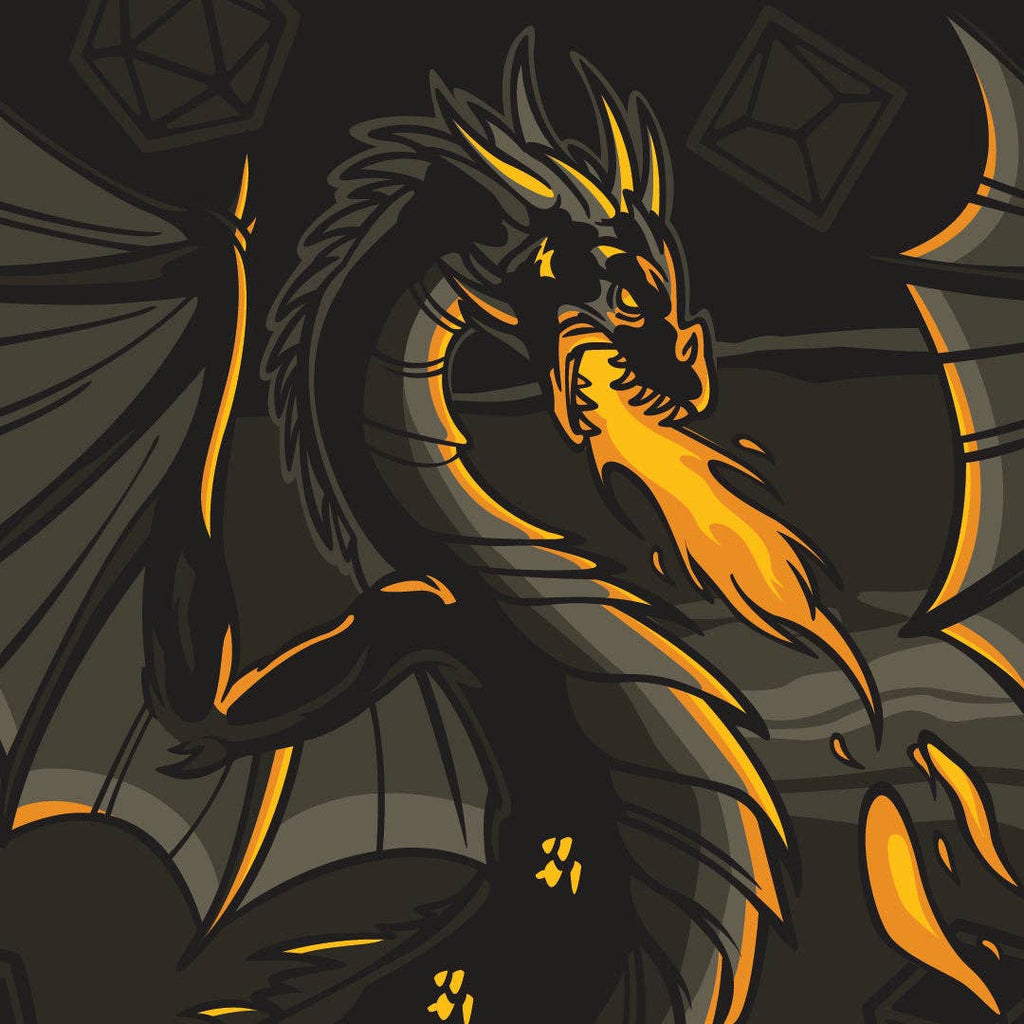 Dragon's Flame Crew Socks - Angel's House of Design Co.