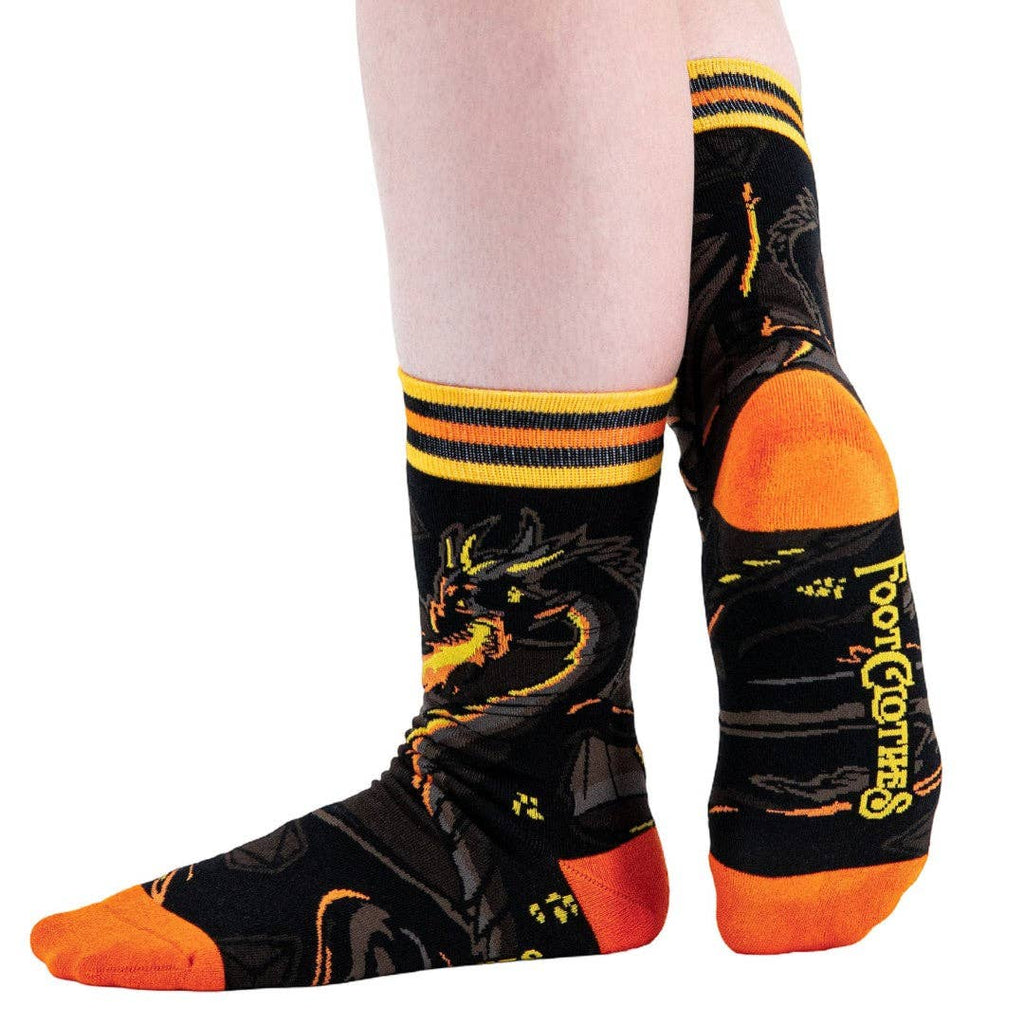 Dragon's Flame Crew Socks - Angel's House of Design Co.