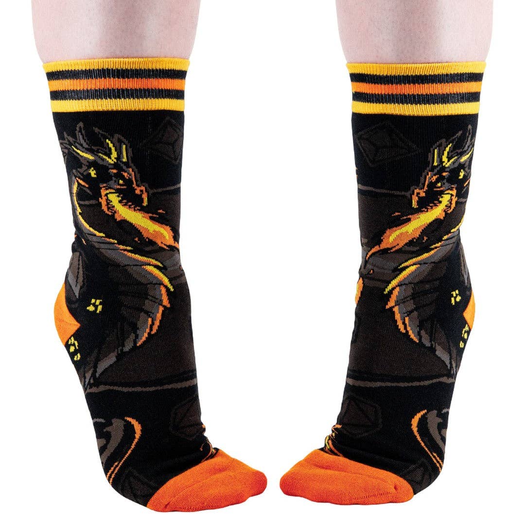 Dragon's Flame Crew Socks - Angel's House of Design Co.