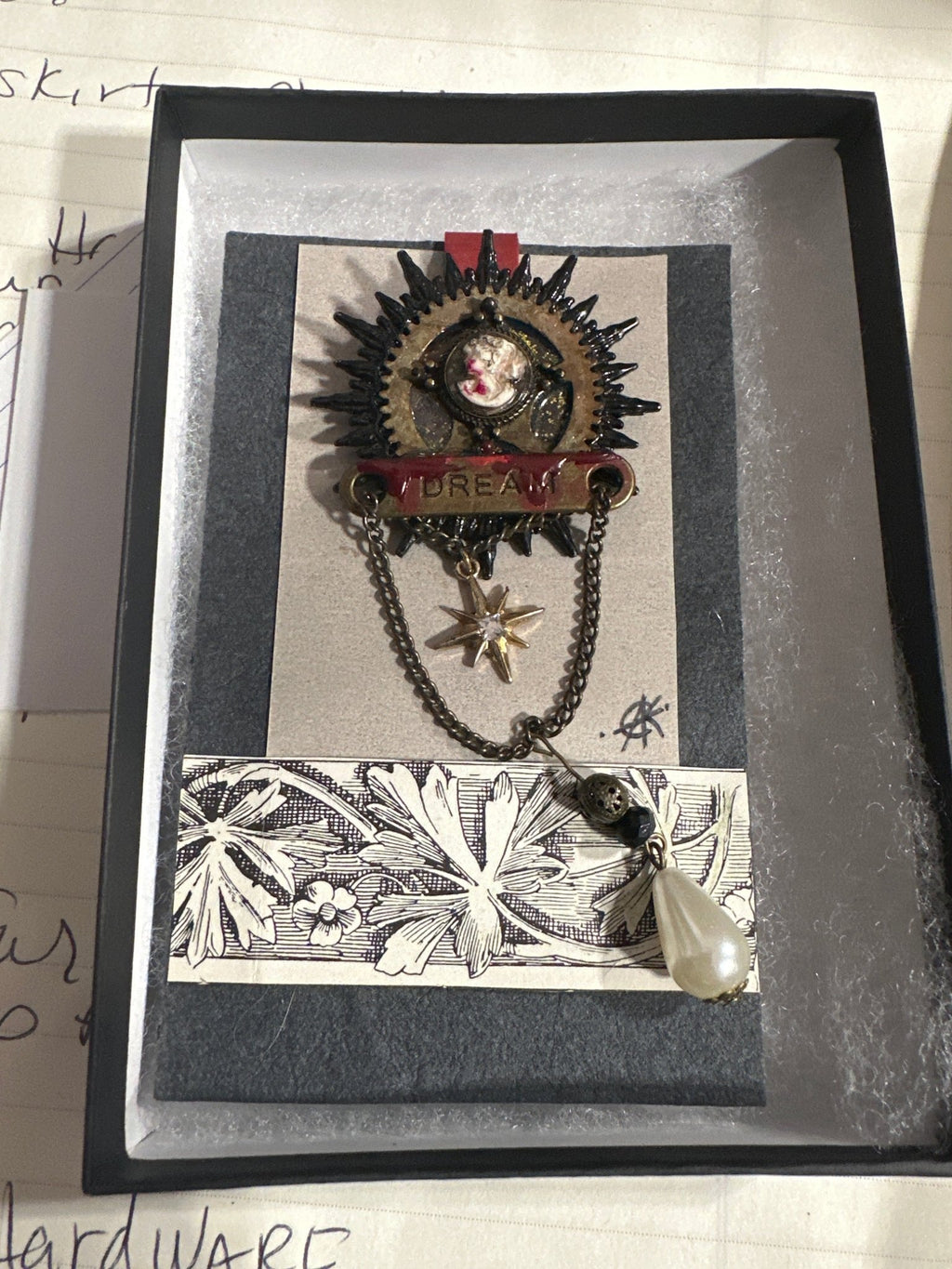 Dream Brooch/Pin by Boneafide Arts - Angel's House of Design Co.