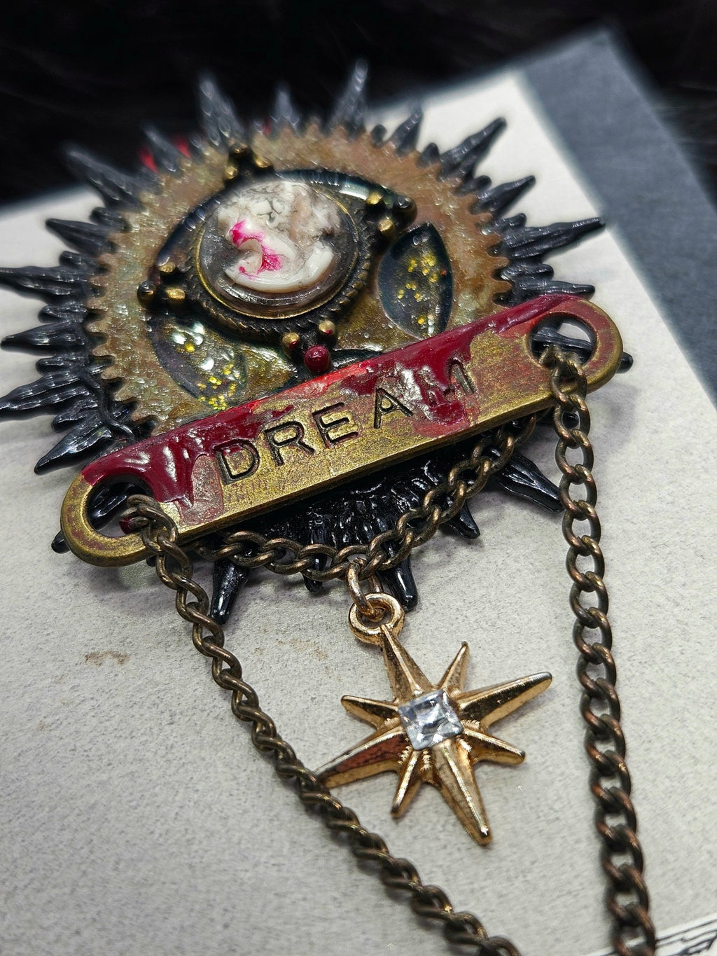 Dream Brooch/Pin by Boneafide Arts - Angel's House of Design Co.