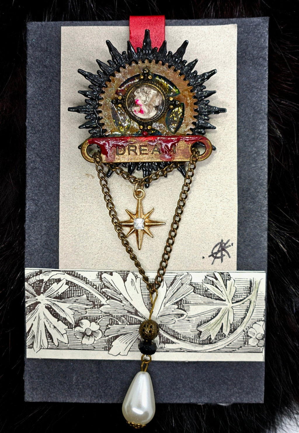 Dream Brooch/Pin by Boneafide Arts - Angel's House of Design Co.