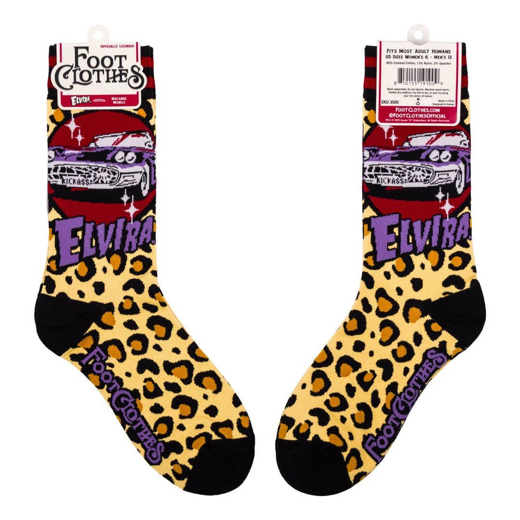 Elvira Macabre Mobile Crew Socks - Angel's House of Design Co.