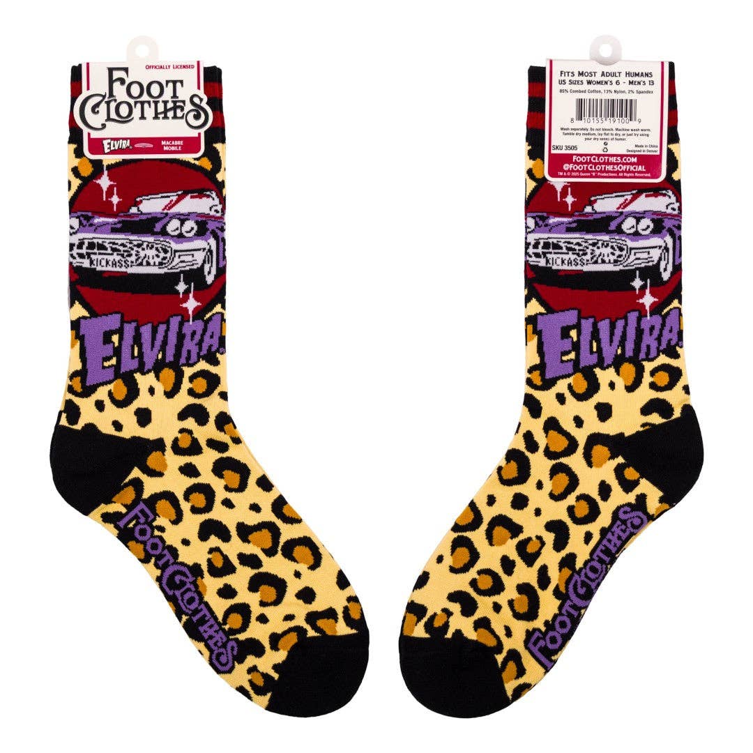 Elvira Macabre Mobile Crew Socks - Angel's House of Design Co.