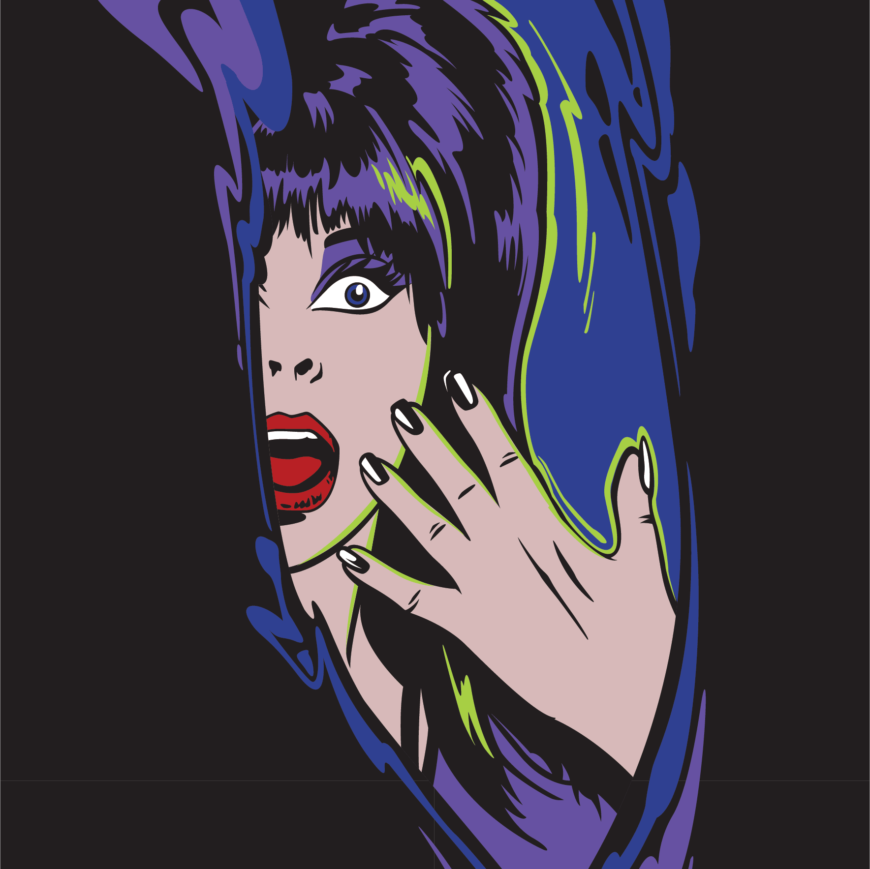 Elvira Unpleasant Dreemz Crew Socks - Angel's House of Design Co.