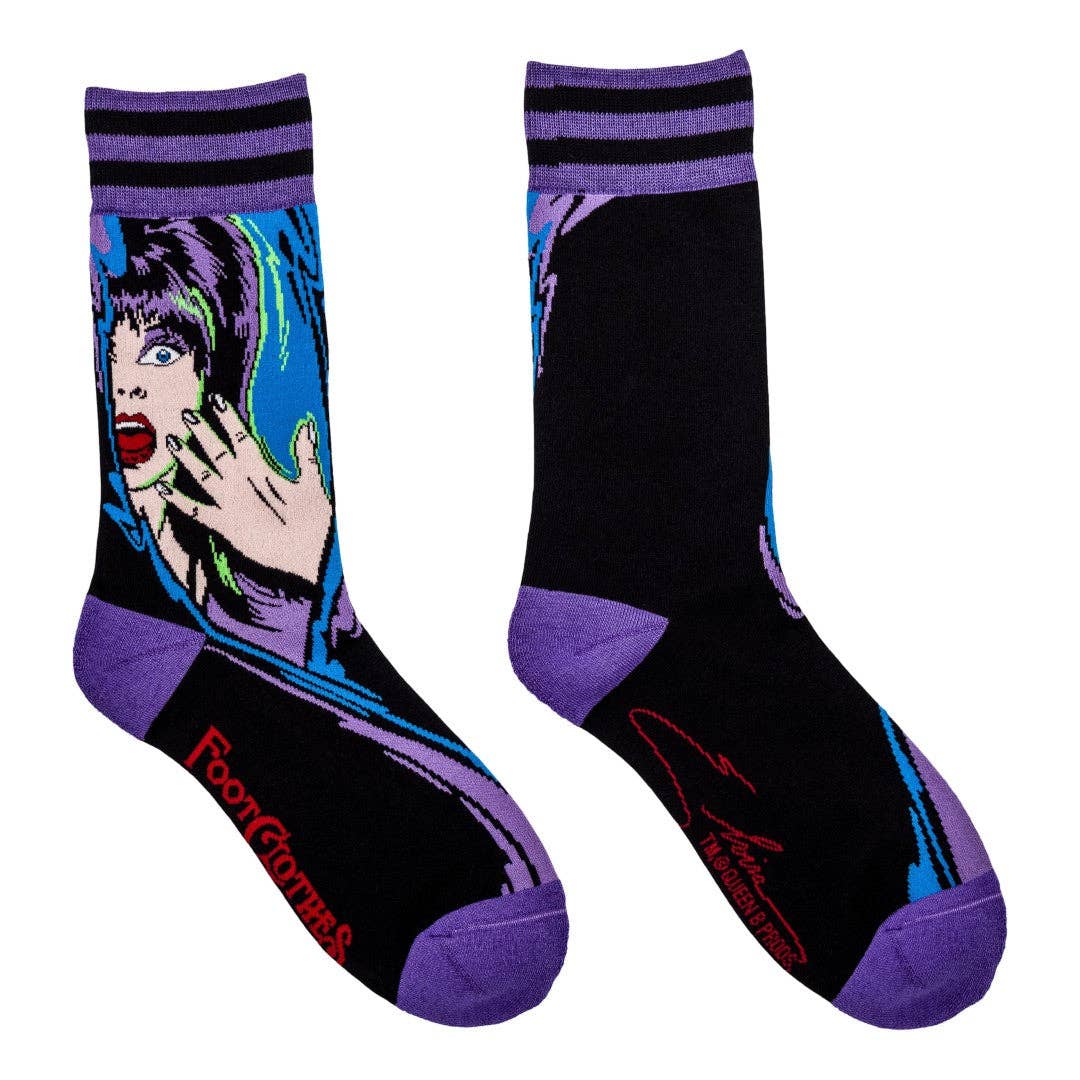 Elvira Unpleasant Dreemz Crew Socks - Angel's House of Design Co.
