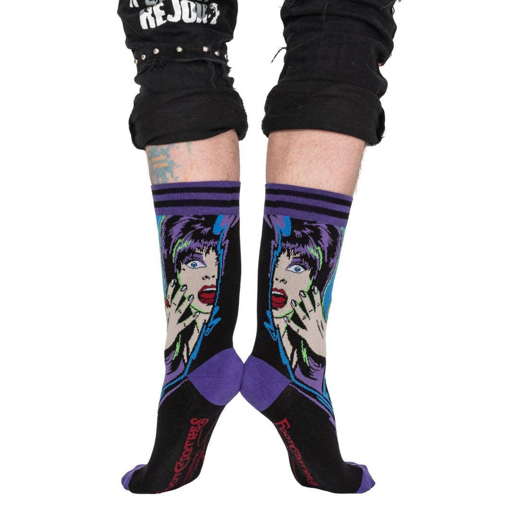 Elvira Unpleasant Dreemz Crew Socks - Angel's House of Design Co.
