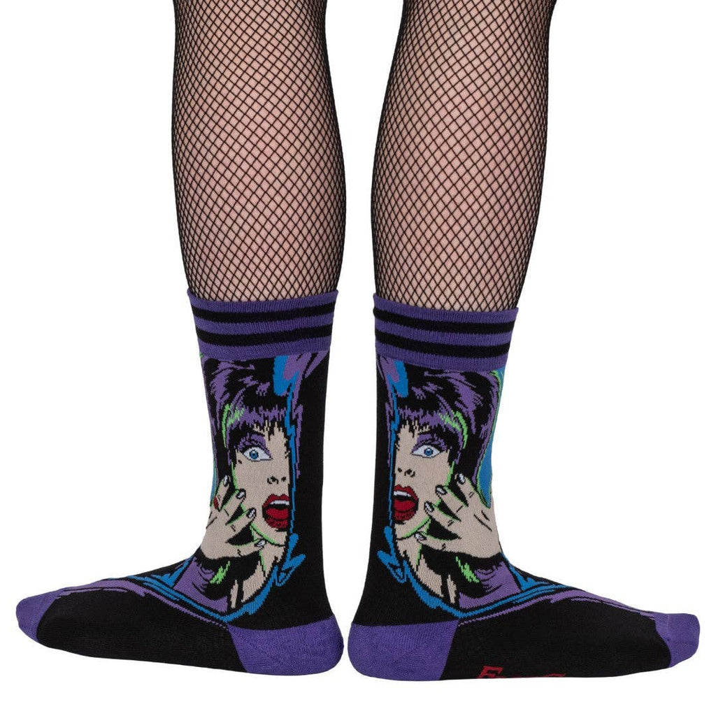Elvira Unpleasant Dreemz Crew Socks - Angel's House of Design Co.
