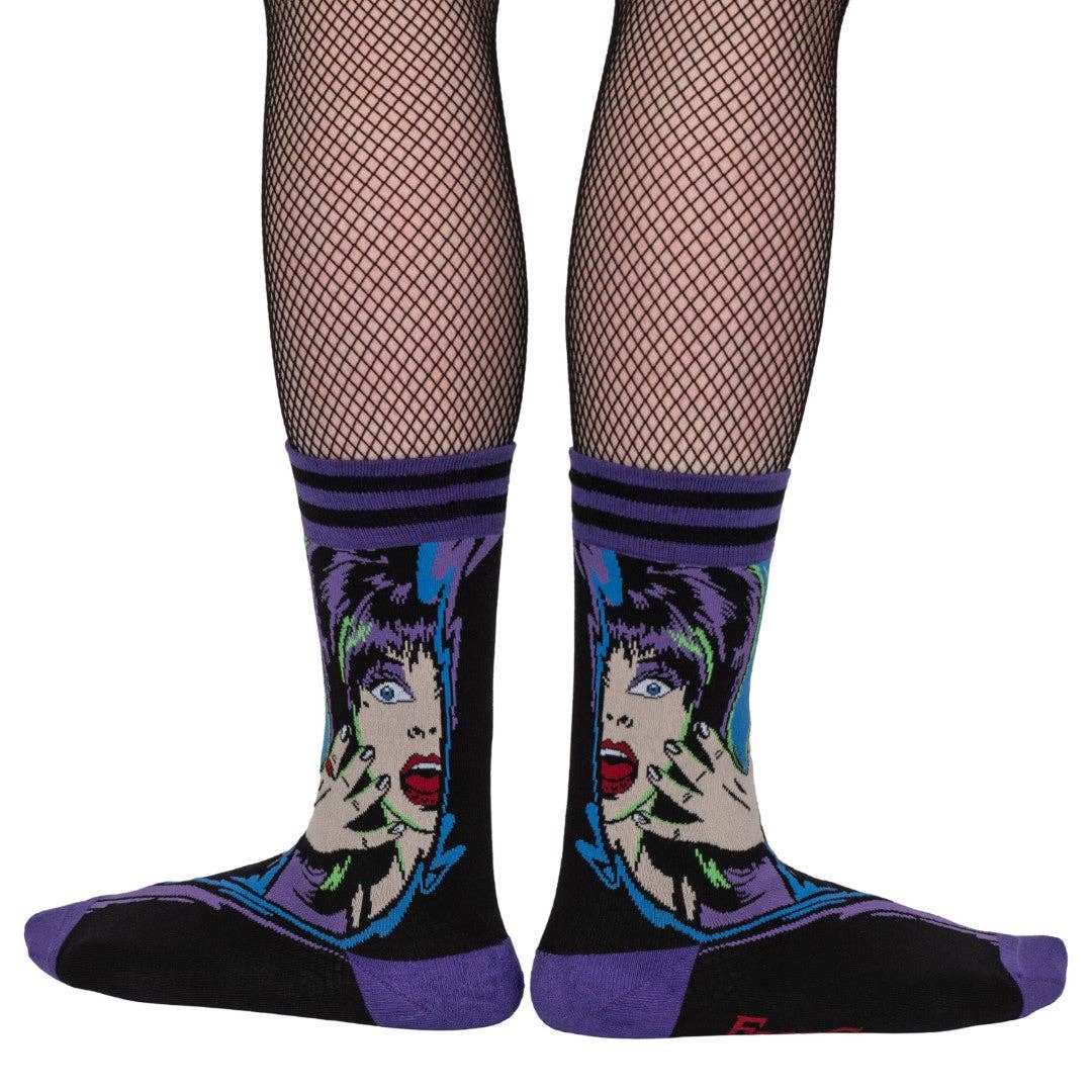 Elvira Unpleasant Dreemz Crew Socks - Angel's House of Design Co.