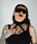 Emerald Cyber Punk Spiked Sunglasses - Angel's House of Design Co.