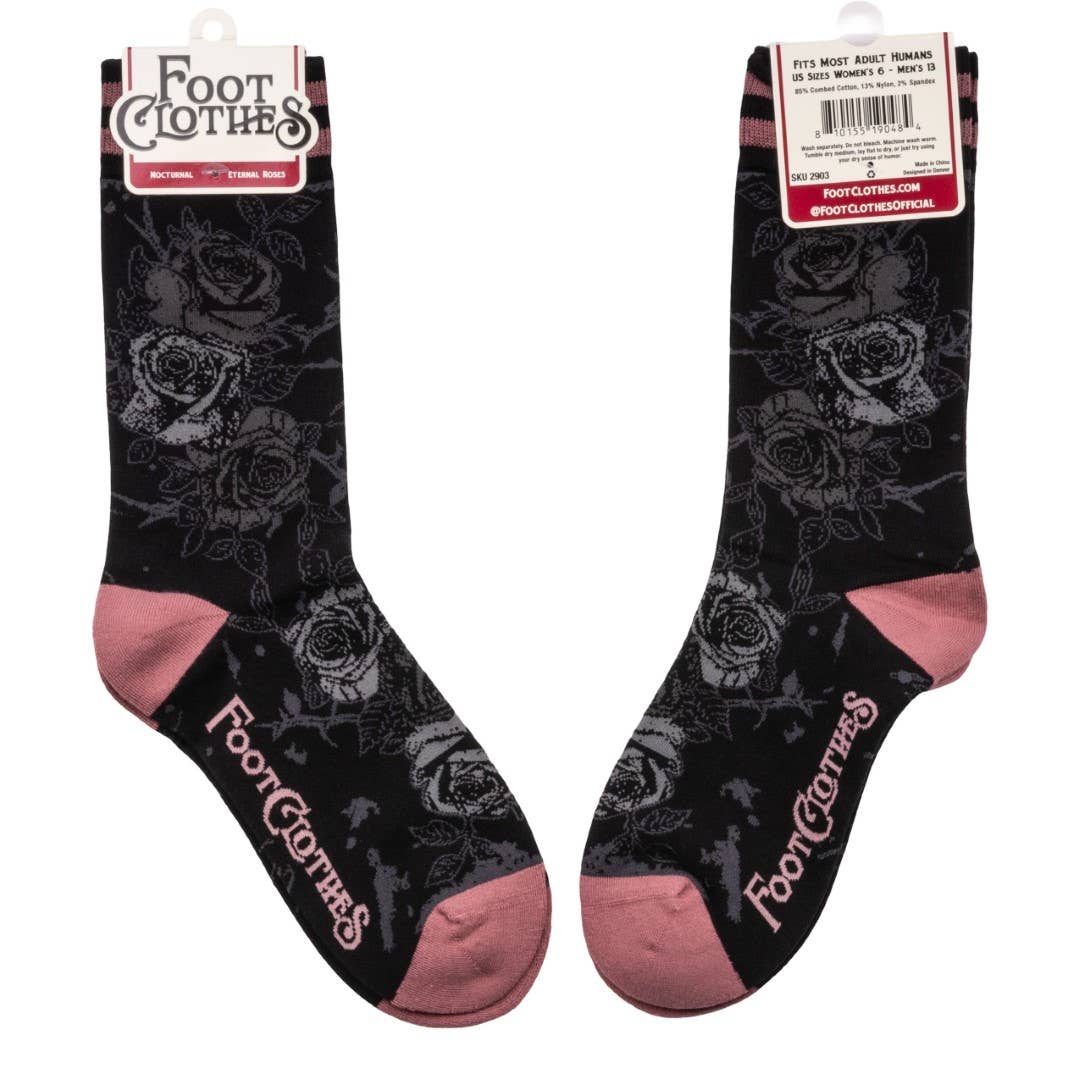 Eternal Roses Crew Socks - Angel's House of Design Co.