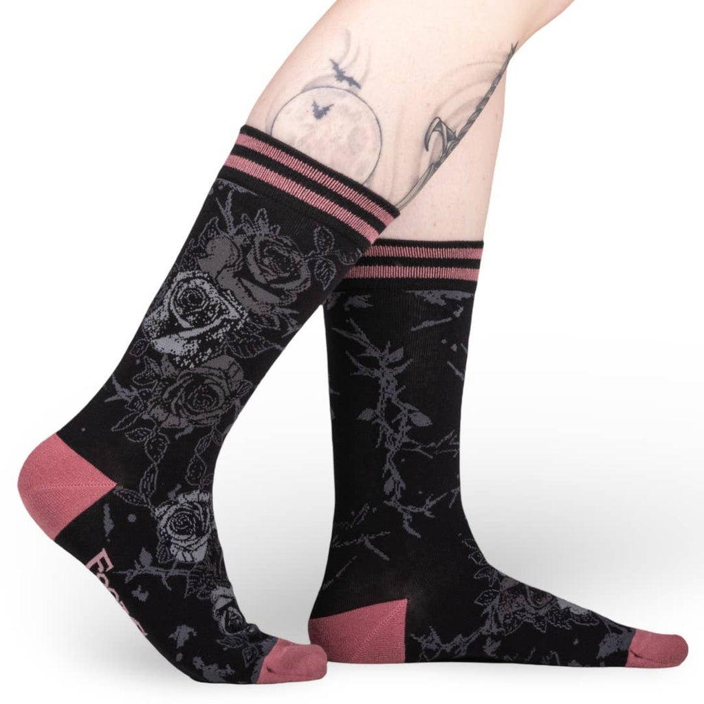 Eternal Roses Crew Socks - Angel's House of Design Co.