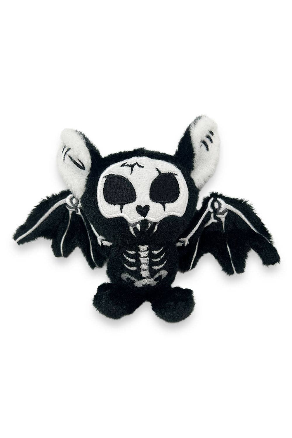 Skelebat Plush Keychain [Bone White]