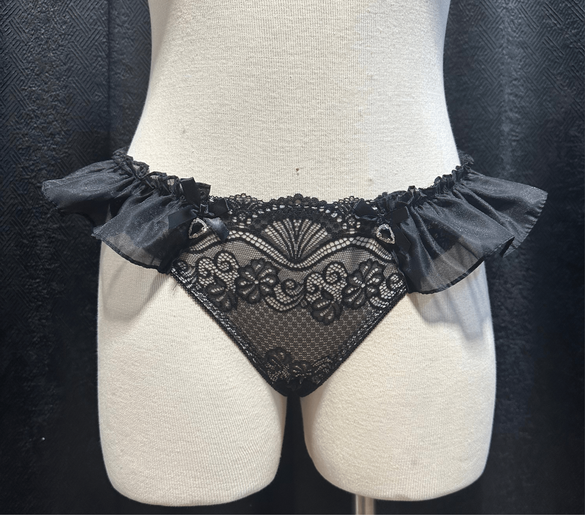 Fang Around Thong Frill Panties White - Angel's House of Design Co.