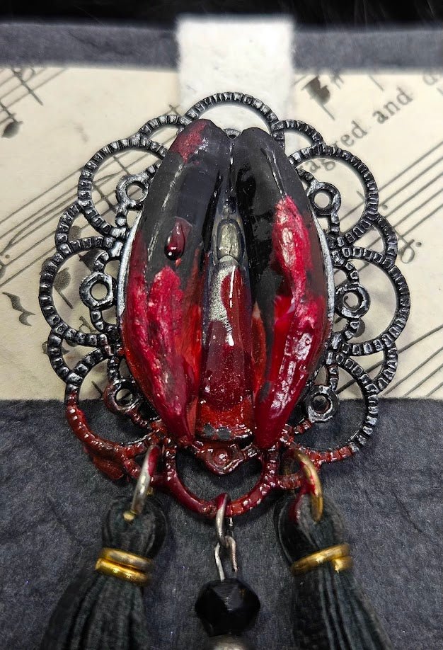 Fanger Brooch/Pin by Boneafide Arts - Angel's House of Design Co.
