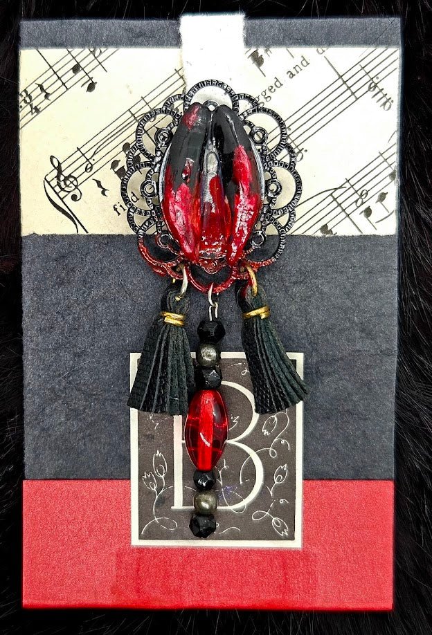 Fanger Brooch/Pin by Boneafide Arts - Angel's House of Design Co.