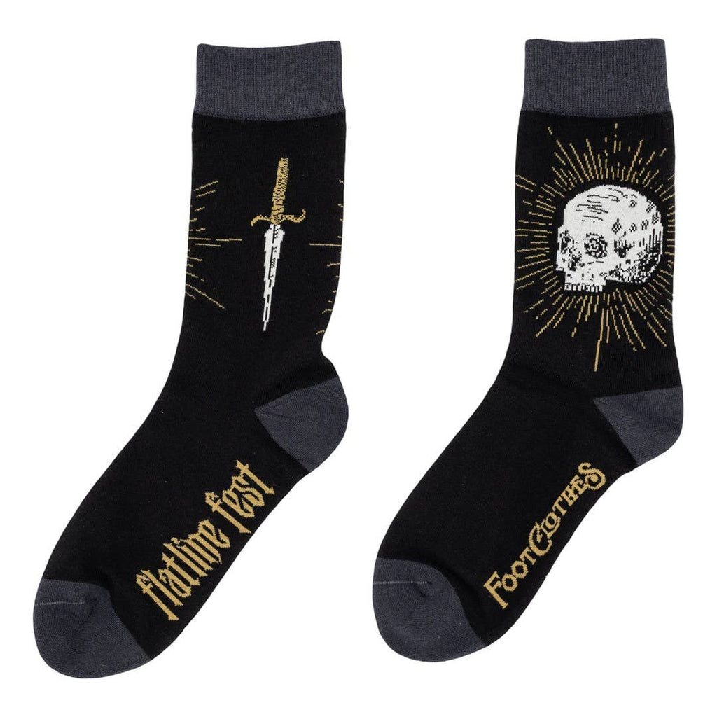 Flatline Fest Flatline Fest Inaugural Rite Crew Socks - Angel's House of Design Co.