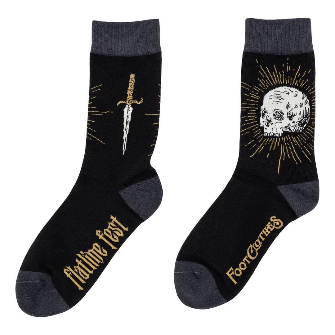 Flatline Fest Flatline Fest Inaugural Rite Crew Socks - Angel's House of Design Co.