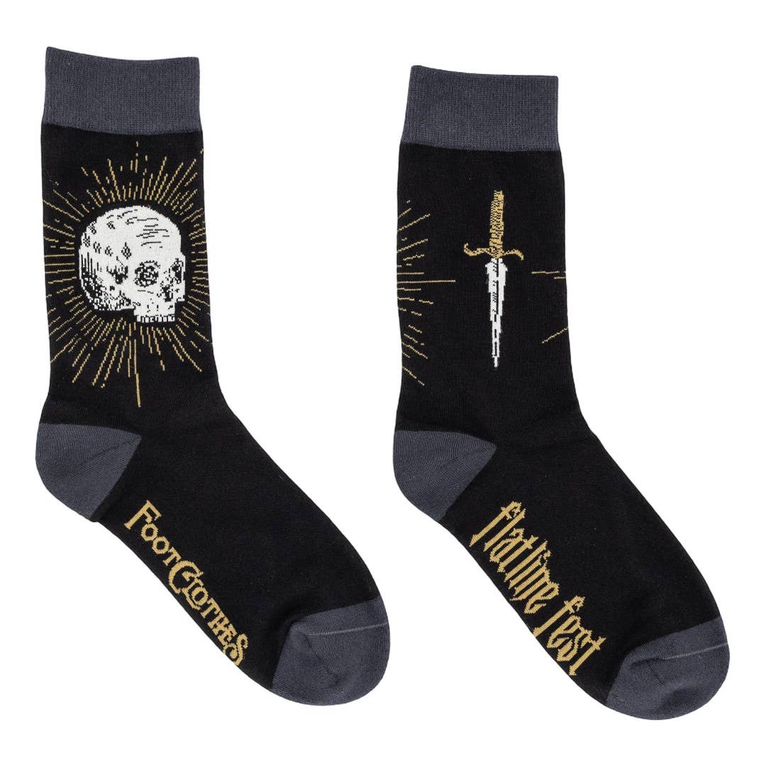 Flatline Fest Flatline Fest Inaugural Rite Crew Socks - Angel's House of Design Co.