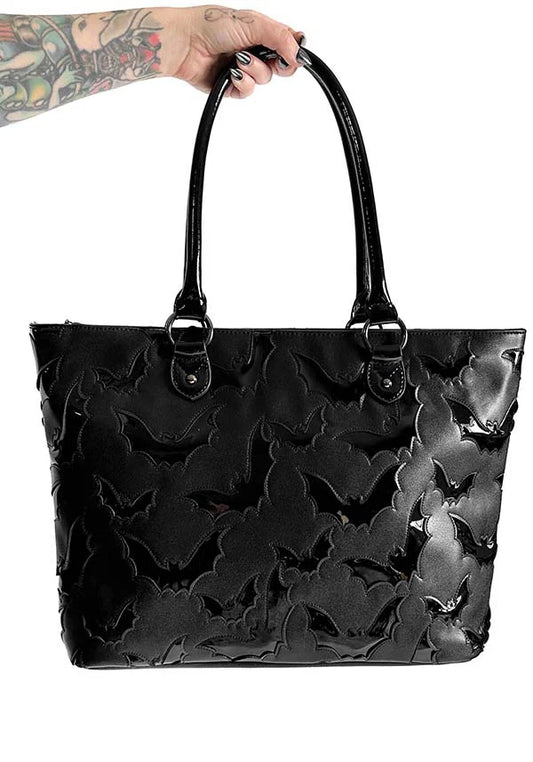 Bat Tote Bag by Foxblood