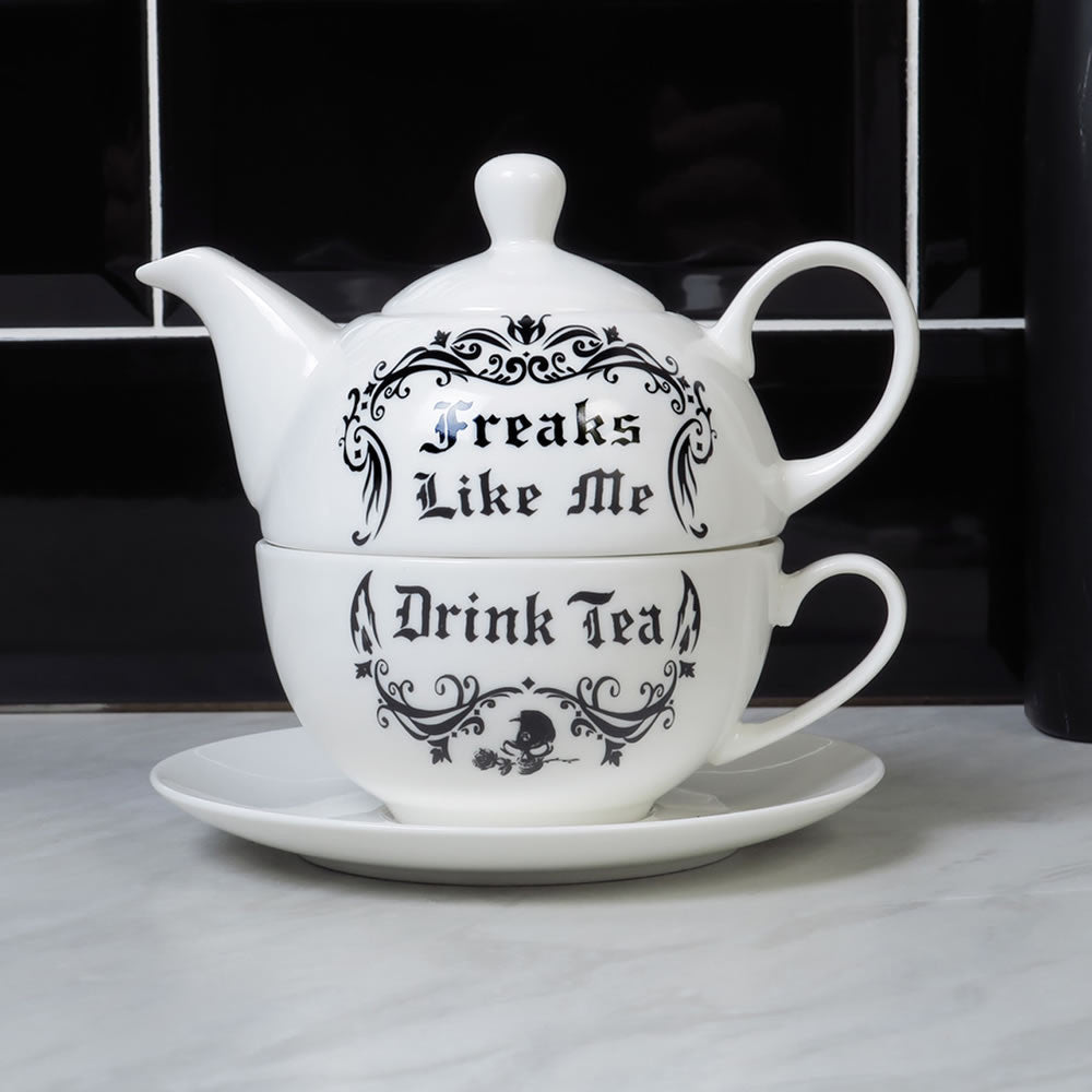 Freaks Like Me Drink Tea Set - Angel's House of Design Co.
