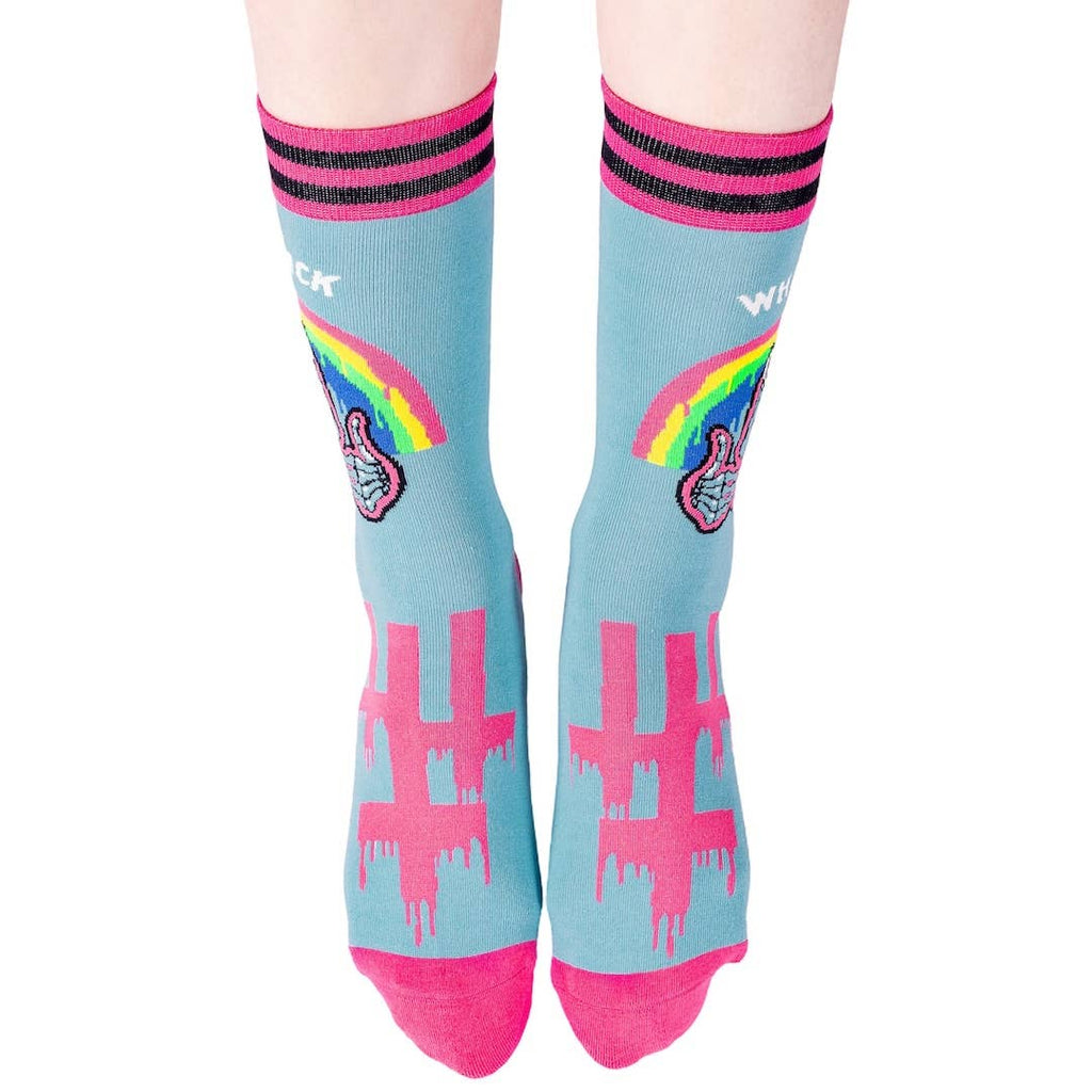Friendly Advice Crew Socks - Angel's House of Design Co.