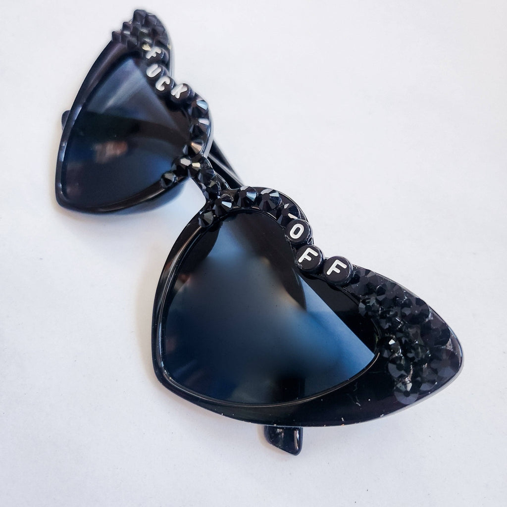 Fuck Off Black Sunglasses - Angel's House of Design Co.