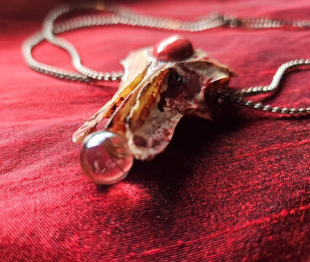 Fused In Fire Amulet Necklace By Bone A Fide Arts - Angel's House of Design Co.