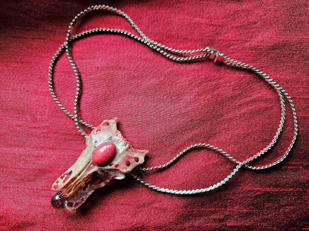 Fused In Fire Amulet Necklace By Bone A Fide Arts - Angel's House of Design Co.