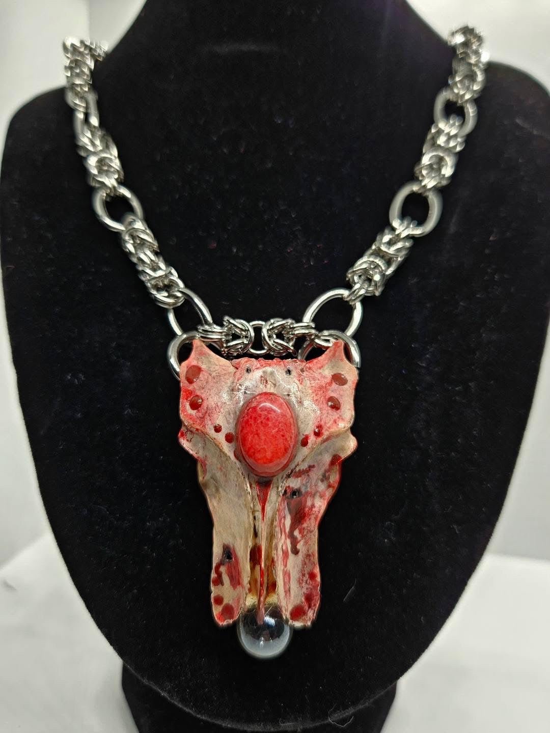Fused In Fire Amulet Necklace By Bone A Fide Arts - Angel's House of Design Co.