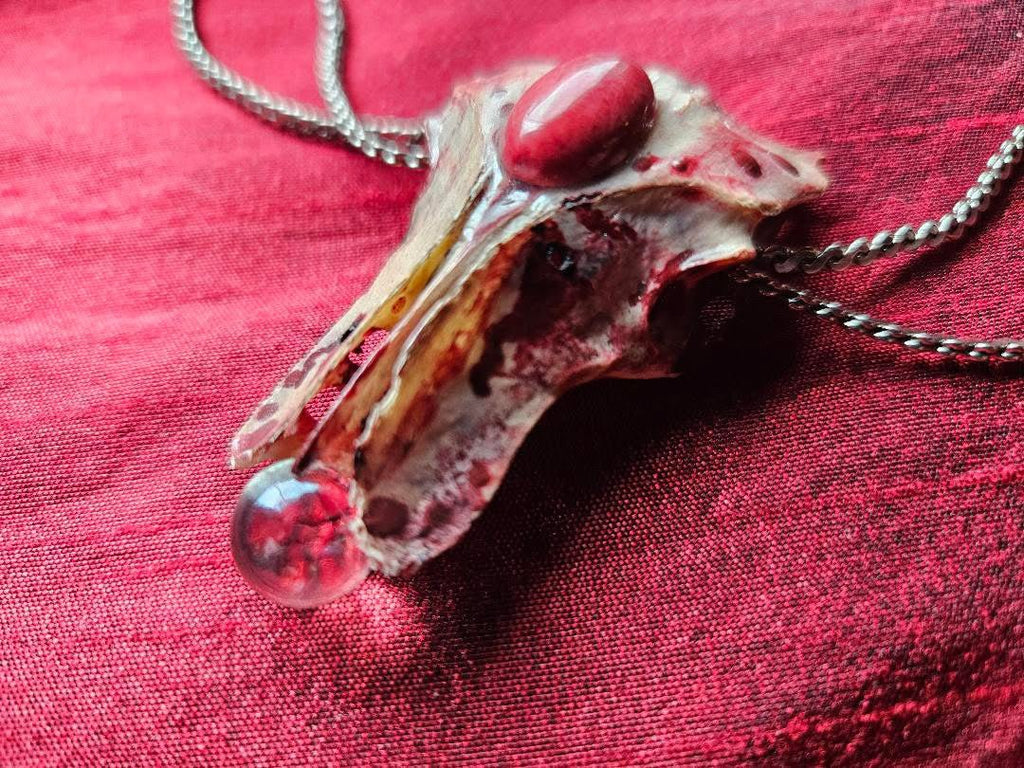 Fused In Fire Amulet Necklace By Bone A Fide Arts - Angel's House of Design Co.