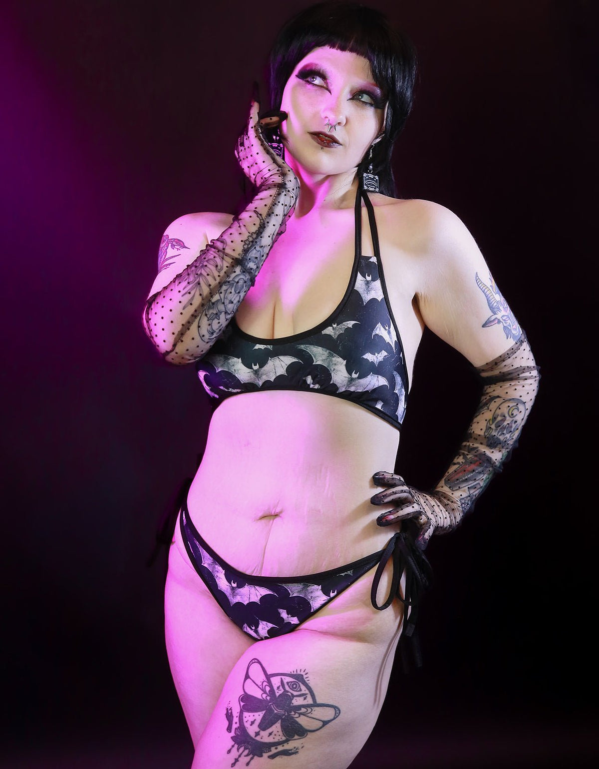 Going Batty Women's Bikini Swimsuit - Angel's House of Design Co.