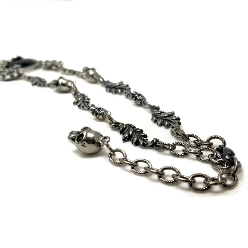 Goth Oval Cabochon Necklace by Martha Rotten - Angel's House of Design Co.