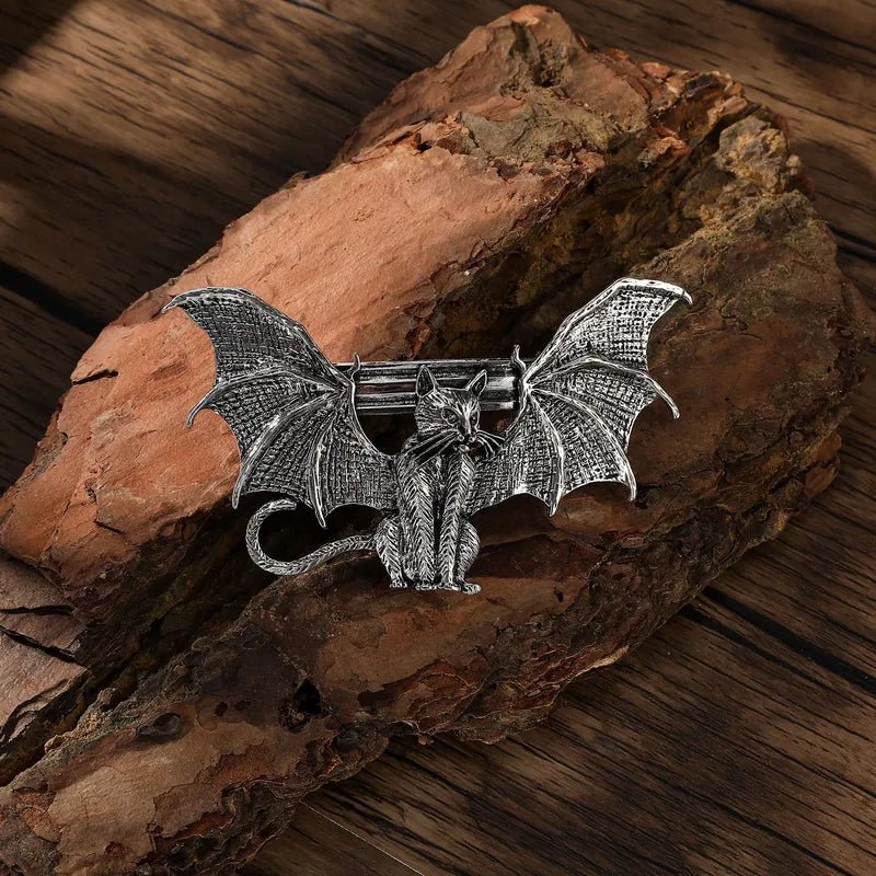 Gothic Bat Cat Hair Barrette - Angel's House of Design Co.