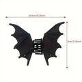 Gothic Bat Wing Hair Metal Claw Clip Matte Black - Angel's House of Design Co.