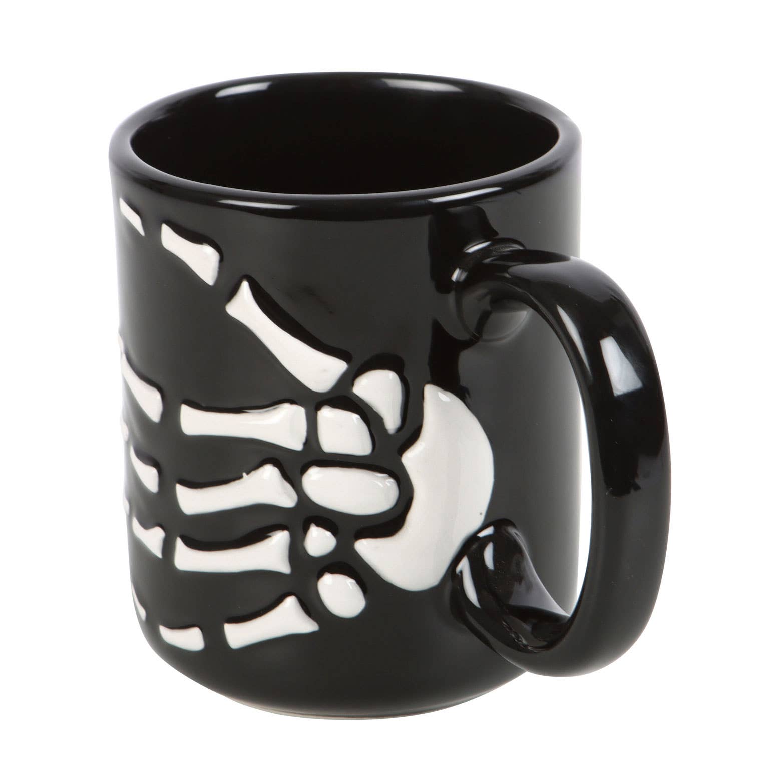Gothic Halloween Skeleton Hand Mug - Angel's House of Design Co.