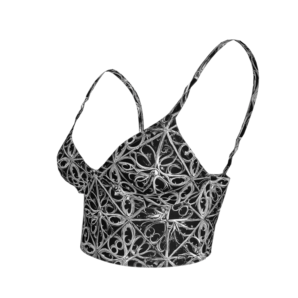 Gothic Lattice Bralette in Cotton Bamboo - Angel's House of Design Co.