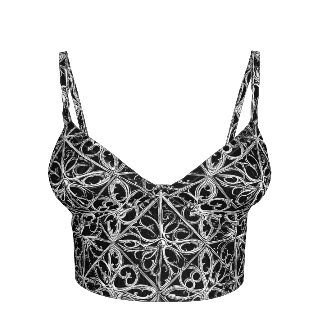 Gothic Lattice Bralette in Cotton Bamboo - Angel's House of Design Co.
