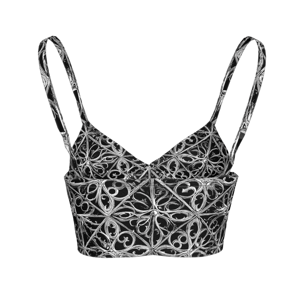Gothic Lattice Bralette in Cotton Bamboo - Angel's House of Design Co.