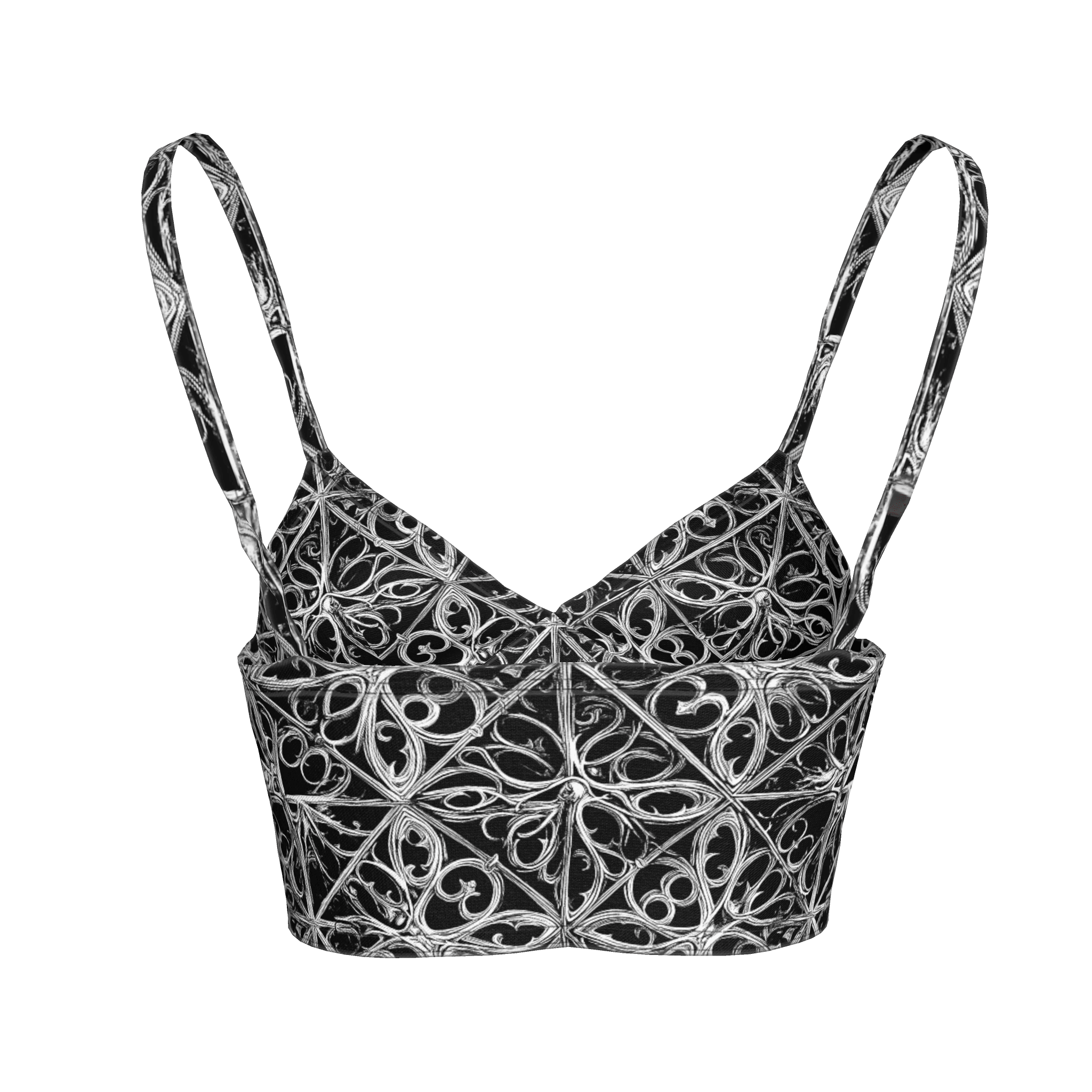 Gothic Lattice Bralette in Cotton Bamboo - Angel's House of Design Co.