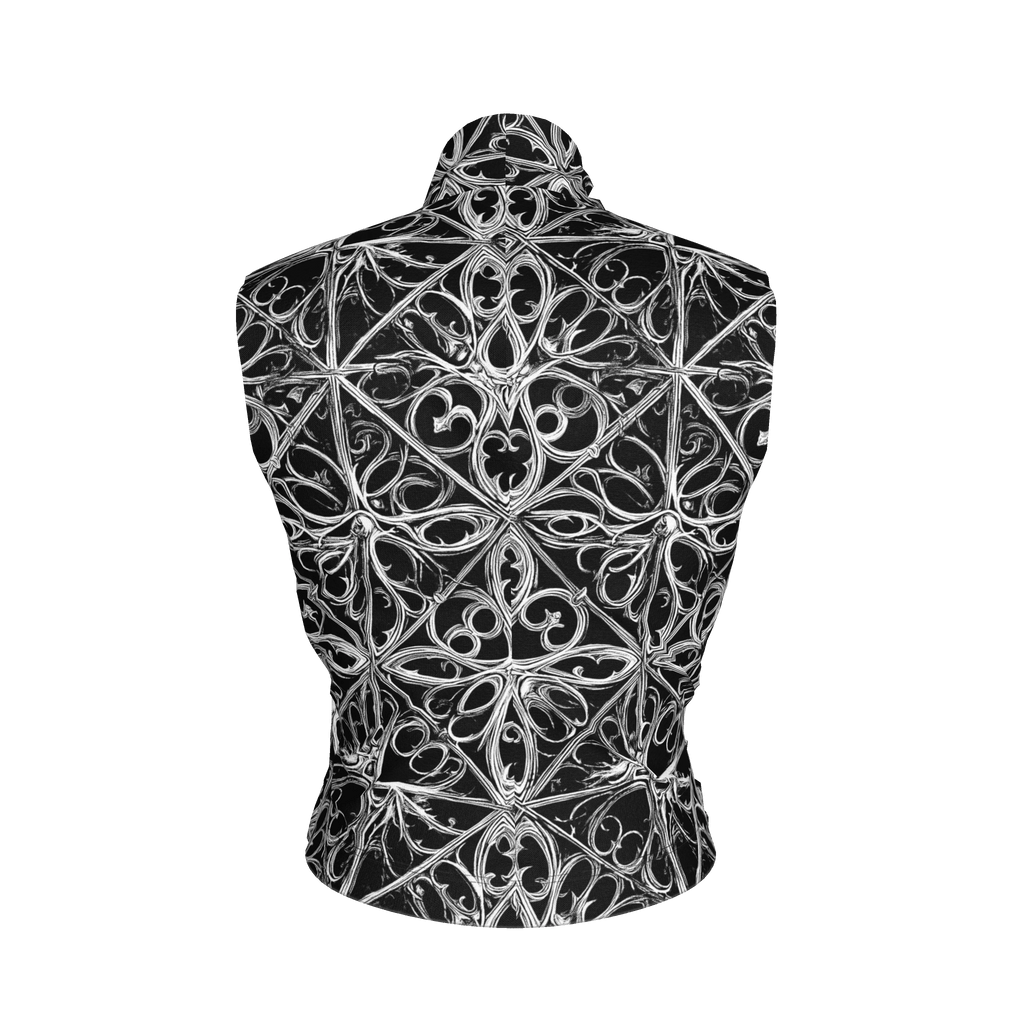 Gothic Lattice Surplice Top in Cotton Bamboo Blend - Angel's House of Design Co.