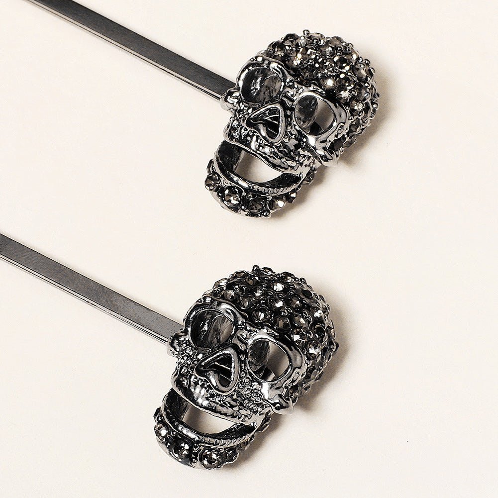 Gothic Rhinestone Skull Hair Accessories - Angel's House of Design Co.